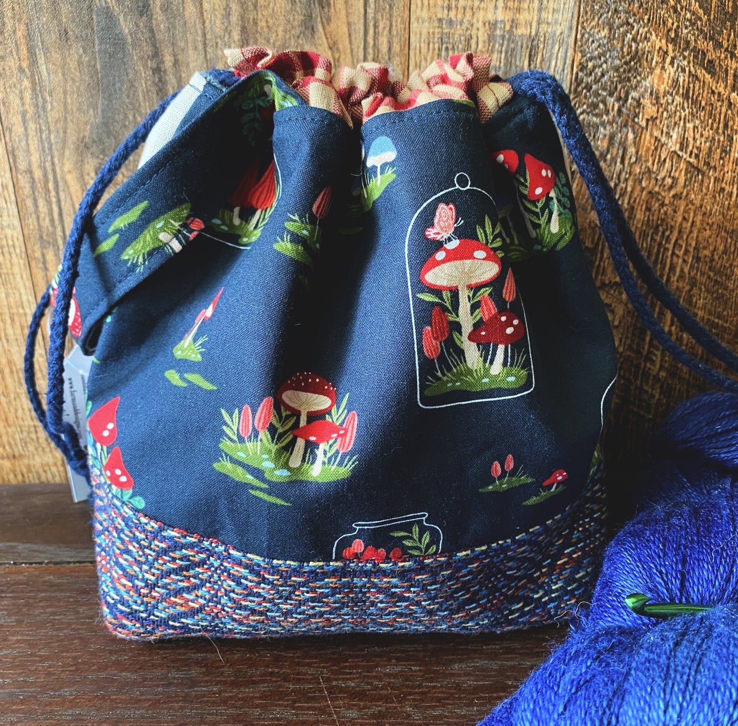 Toadstool Mushroom Small Project Bag