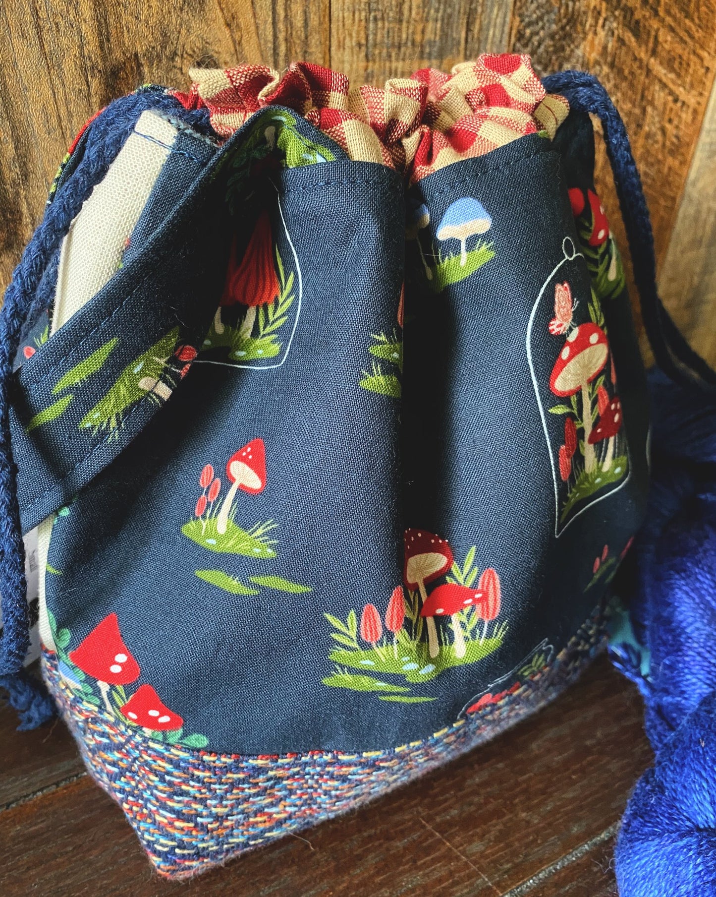 Toadstool Mushroom Small Project Bag