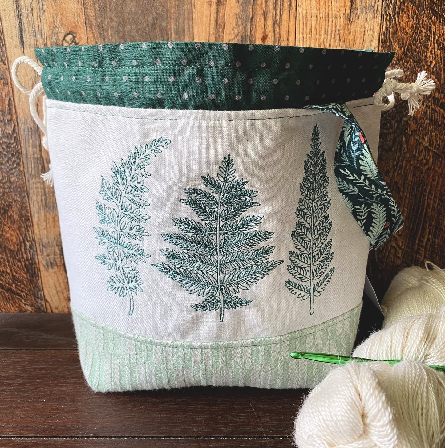 Forest Ferns Small Project Bag
