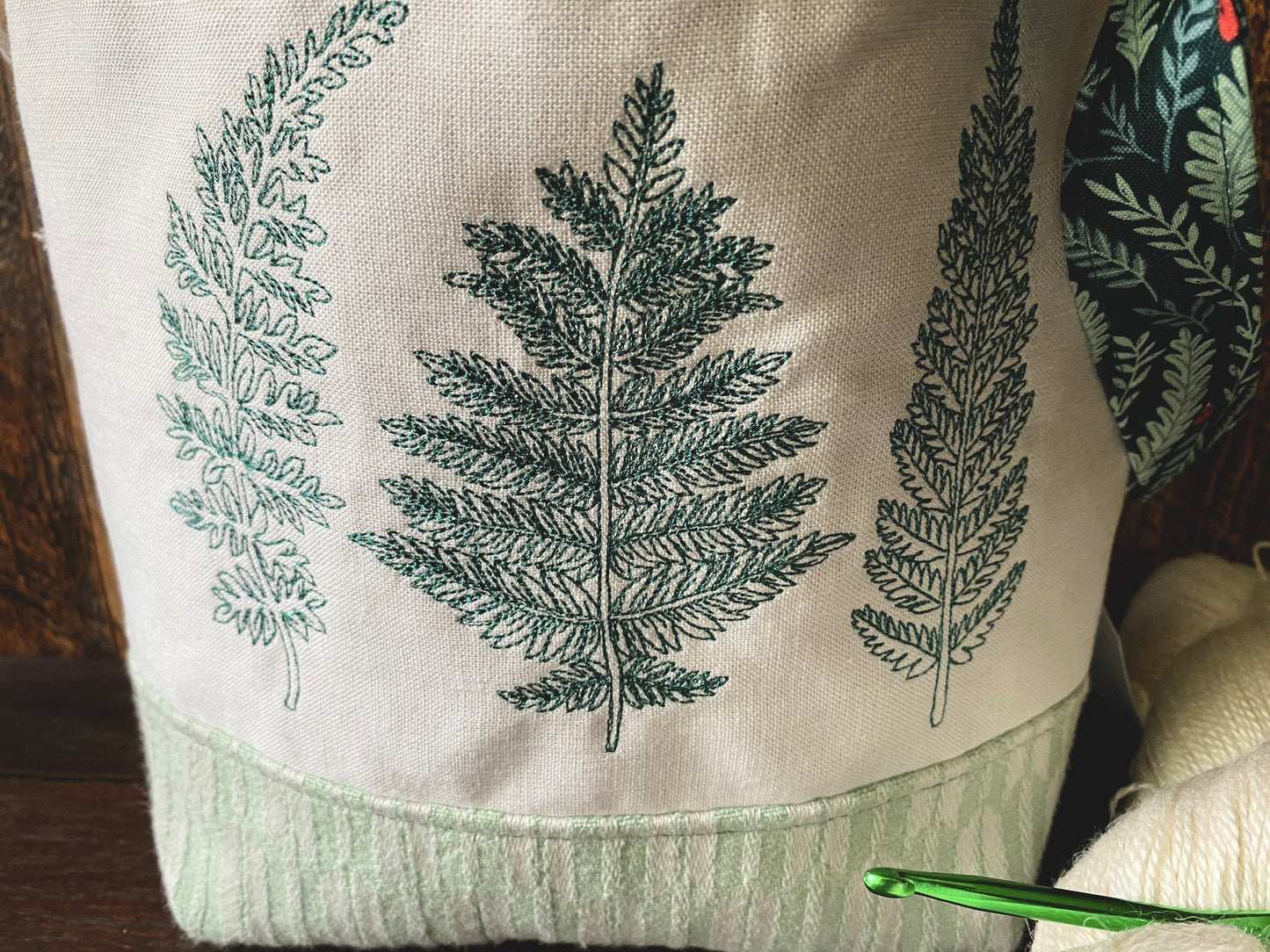 Forest Ferns Small Project Bag
