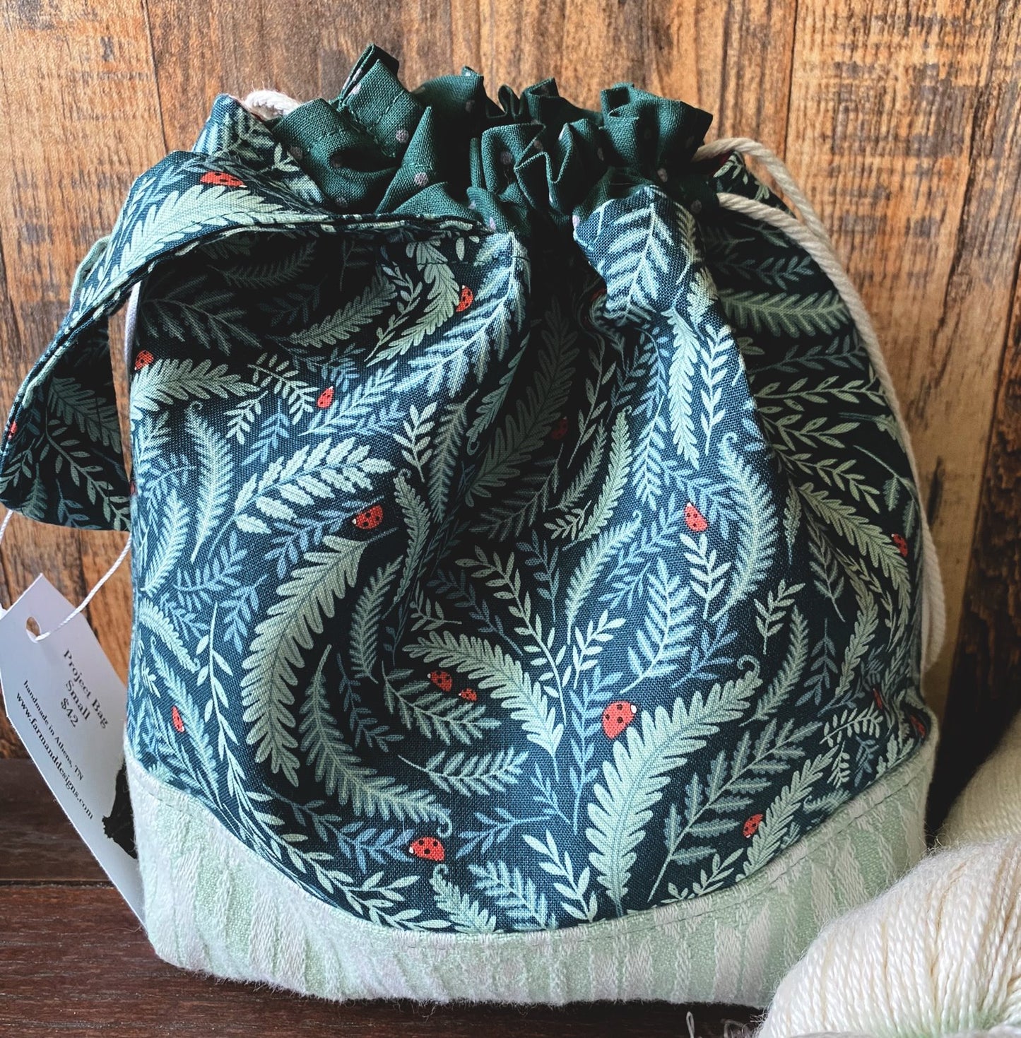 Forest Ferns Small Project Bag