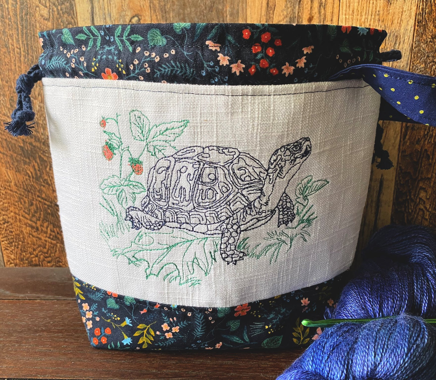 Box Turtle Small Project Bag