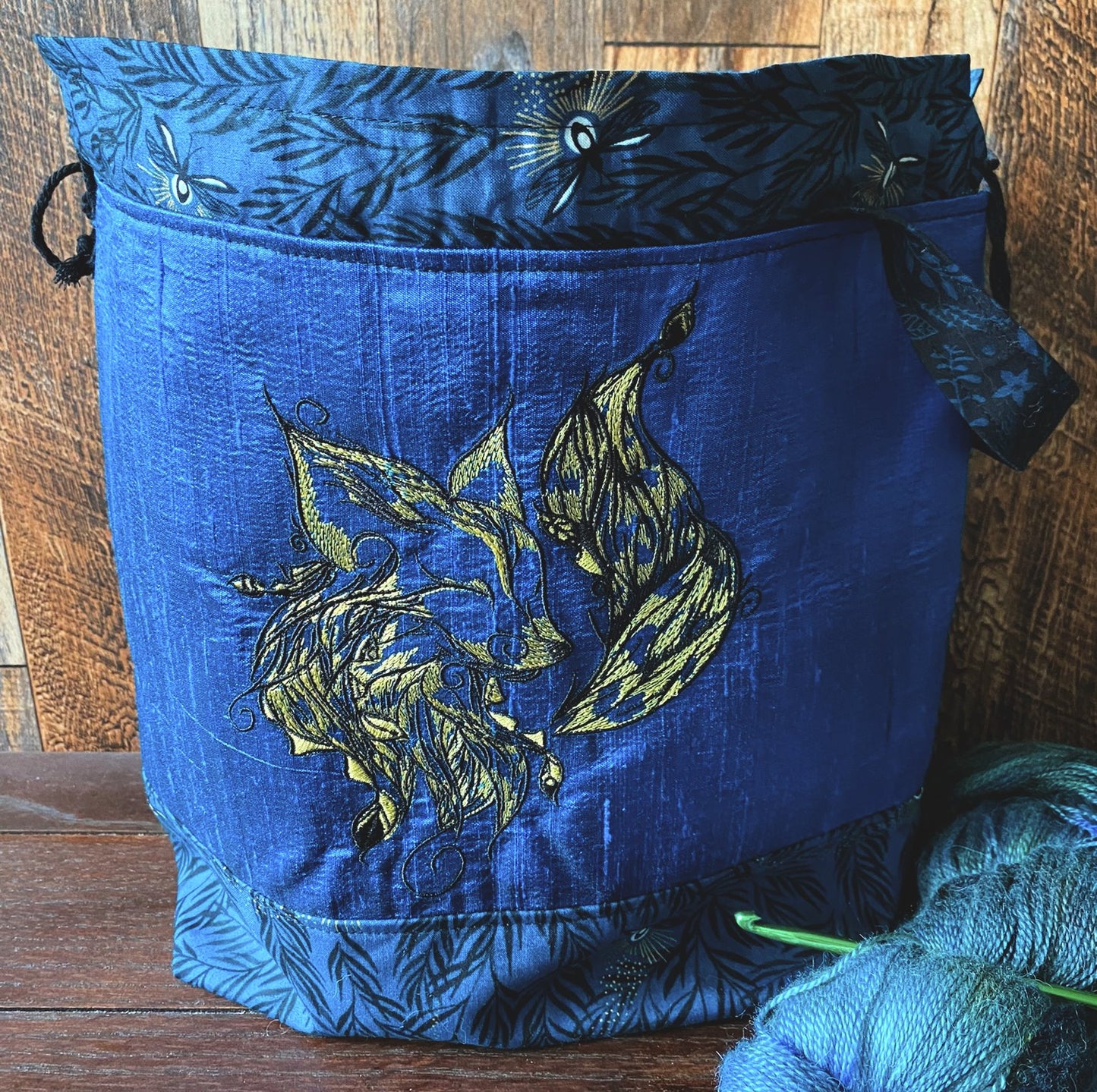Starlit Fox Large Project Bag