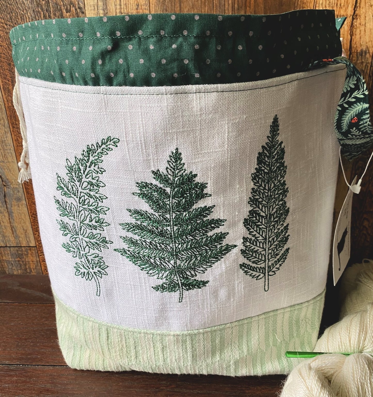 Forest Ferns Large Project Bag