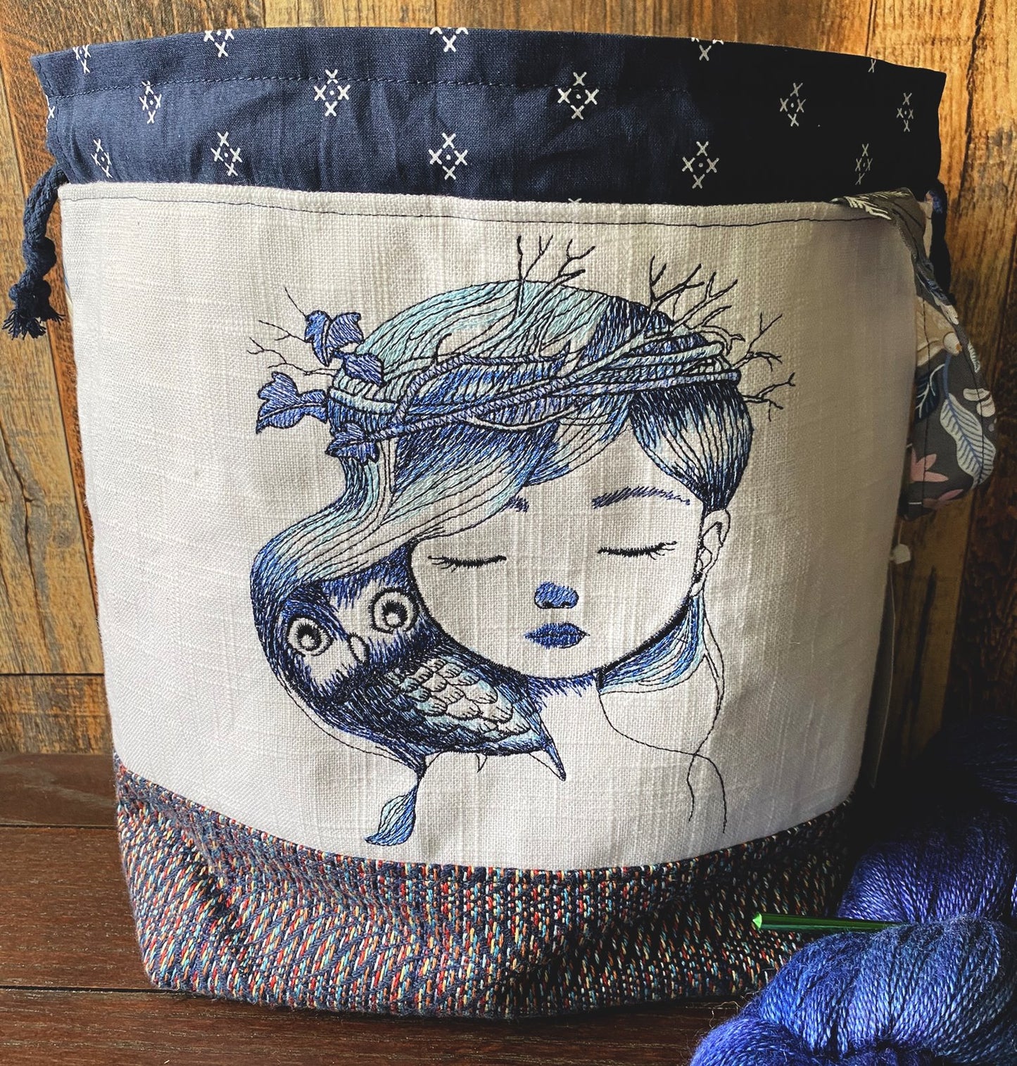 A Girl and Her Owl Large Project Bag