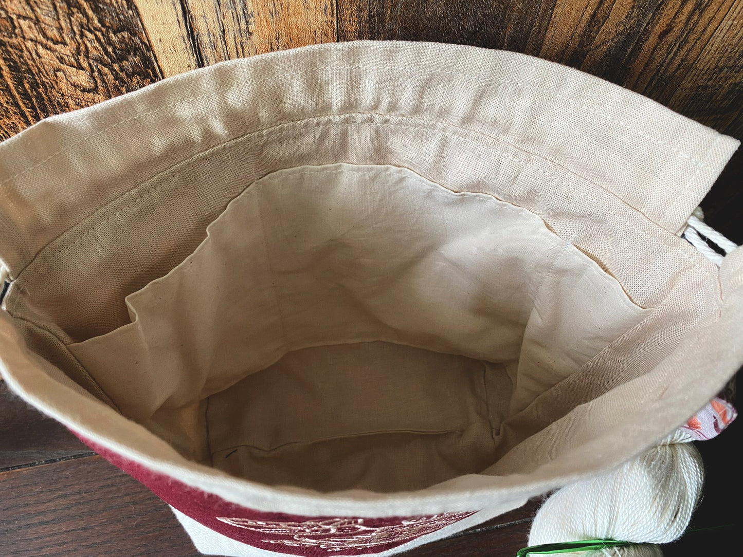 Squirrel and Forest Friends Medium Project Bag
