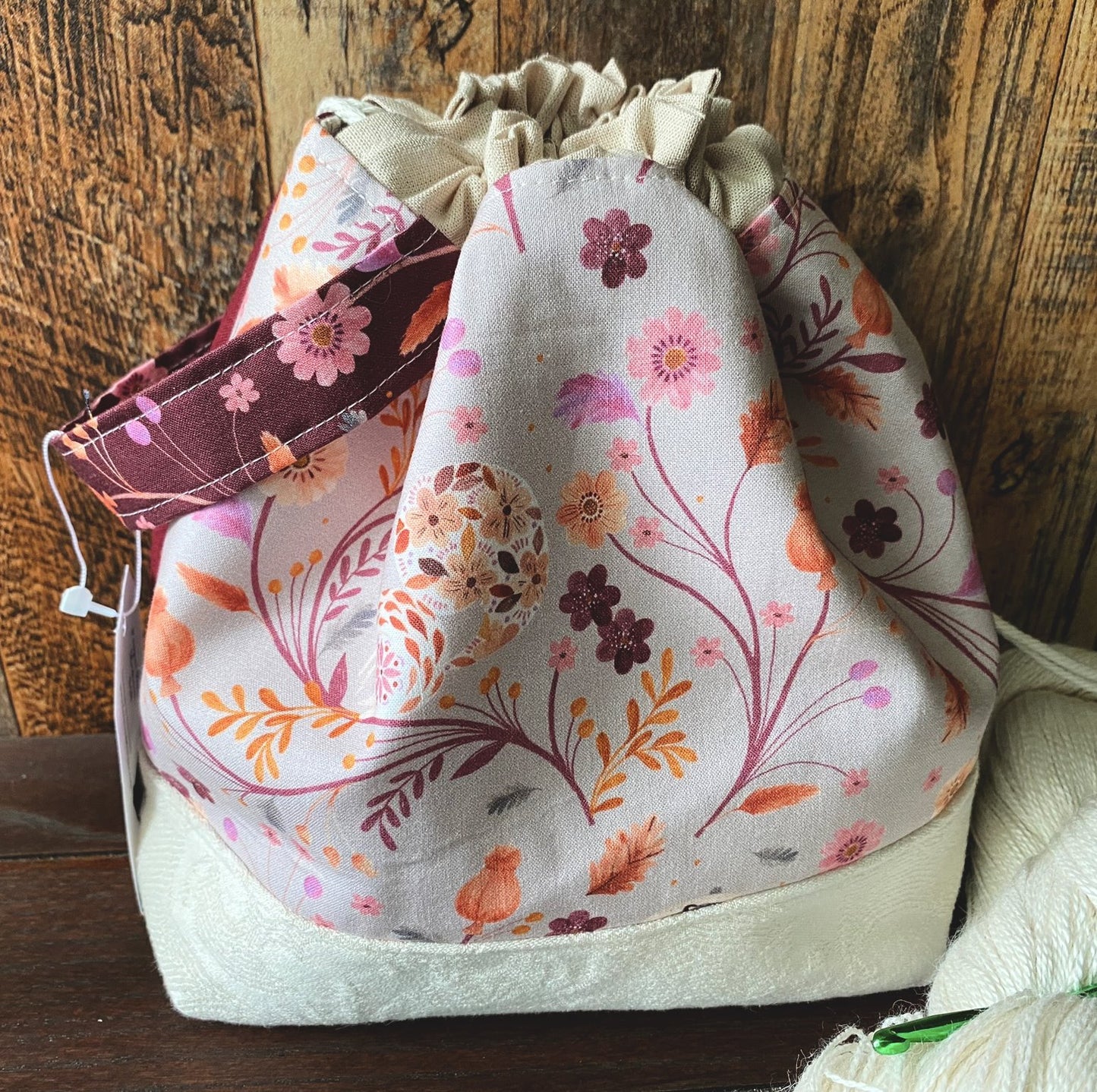 Bear and Woodland Friends Medium Project Bag