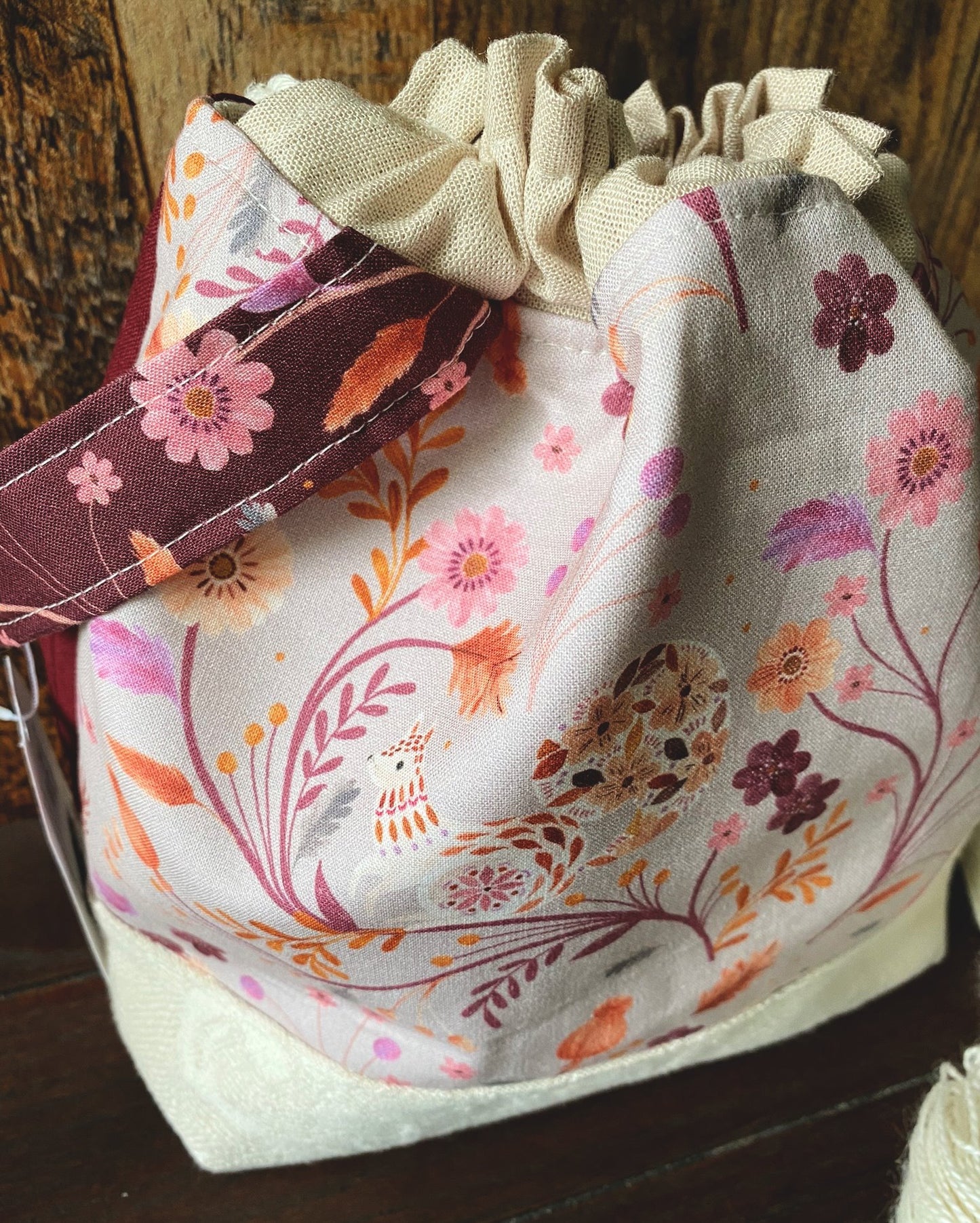 Bear and Woodland Friends Medium Project Bag