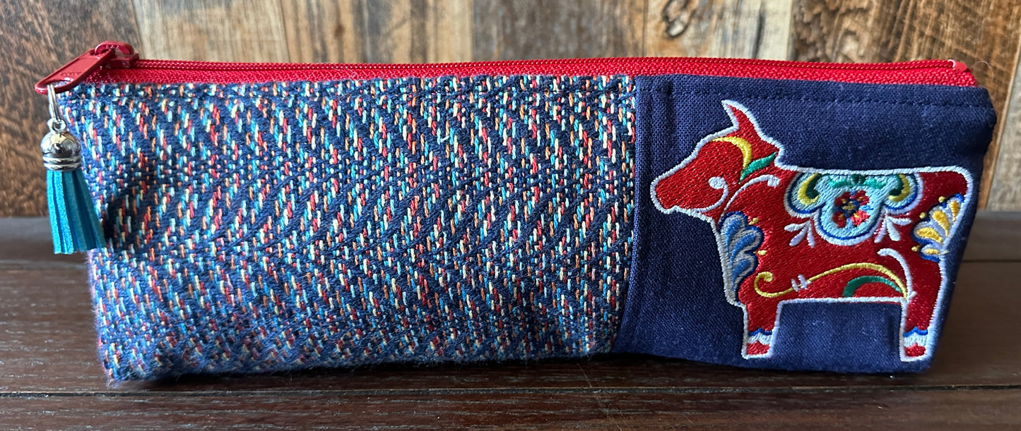 Dala Cow Long and Lean Zipper Bag
