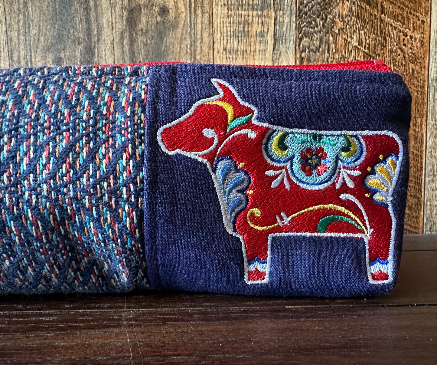 Dala Cow Long and Lean Zipper Bag