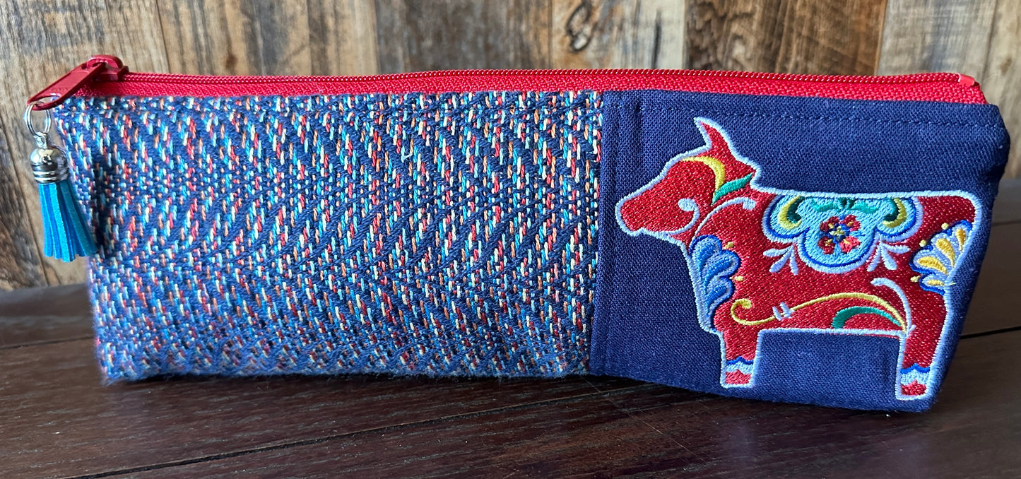 Dala Cow Long and Lean Zipper Bag