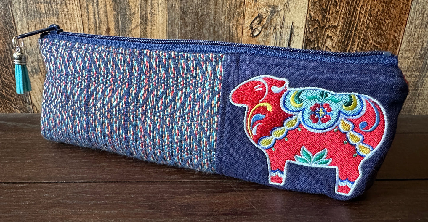 Dala Sheep Long and Lean Zipper Bag