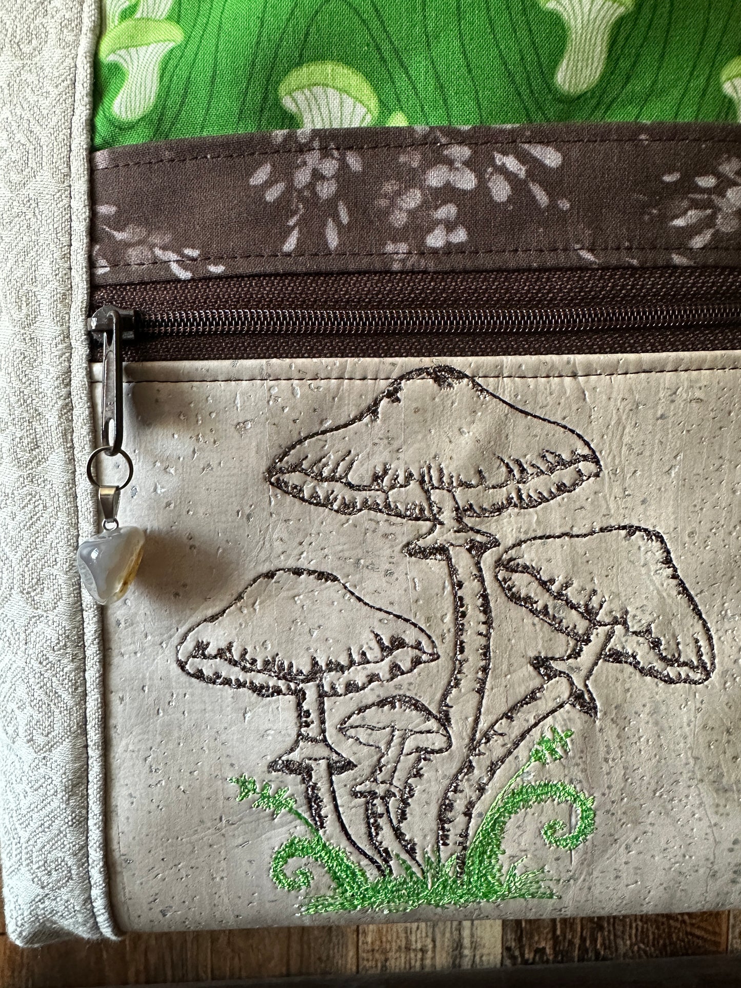 Verdant Mushrooms Medium Firefly Project Bag