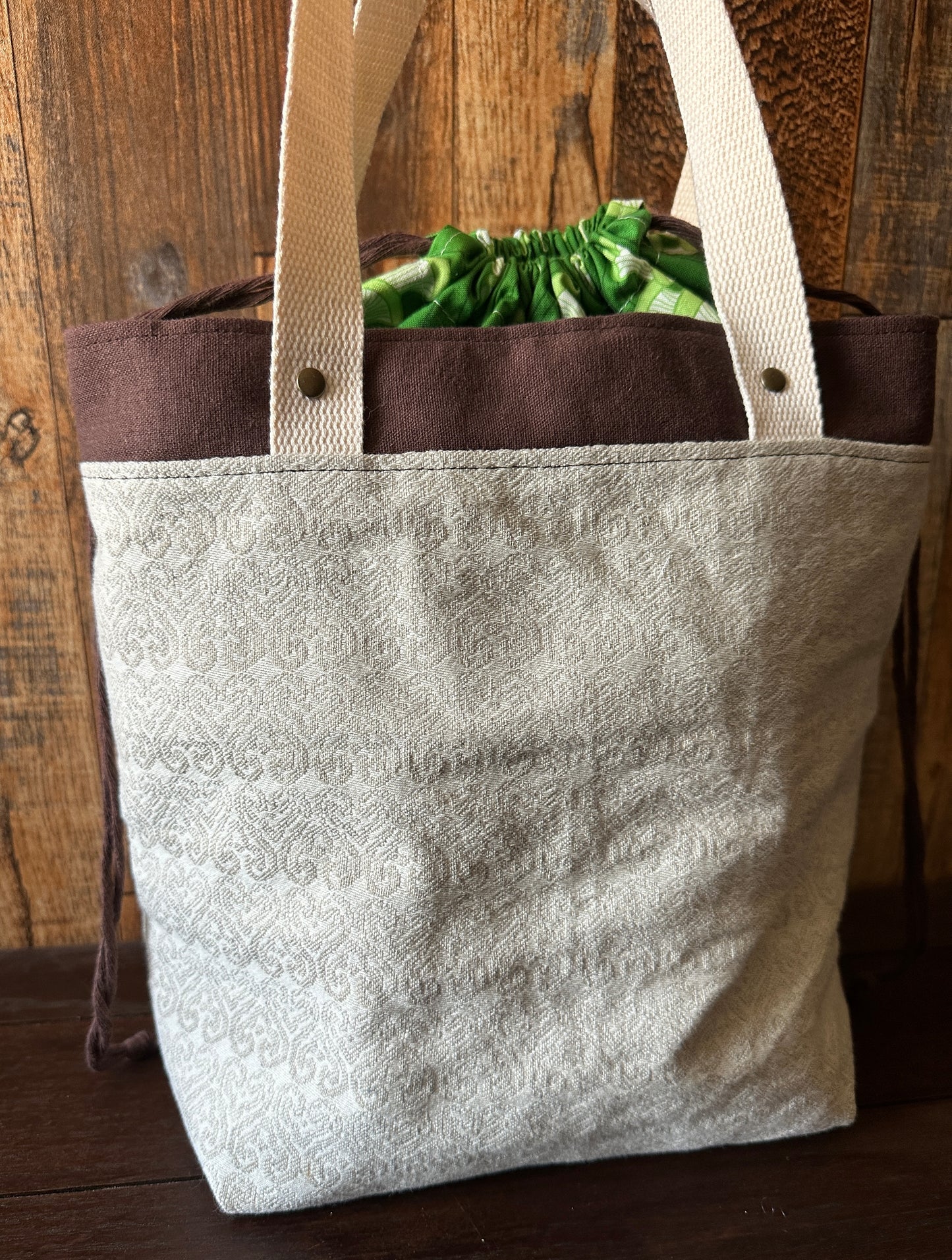 Verdant Mushrooms Medium Firefly Project Bag