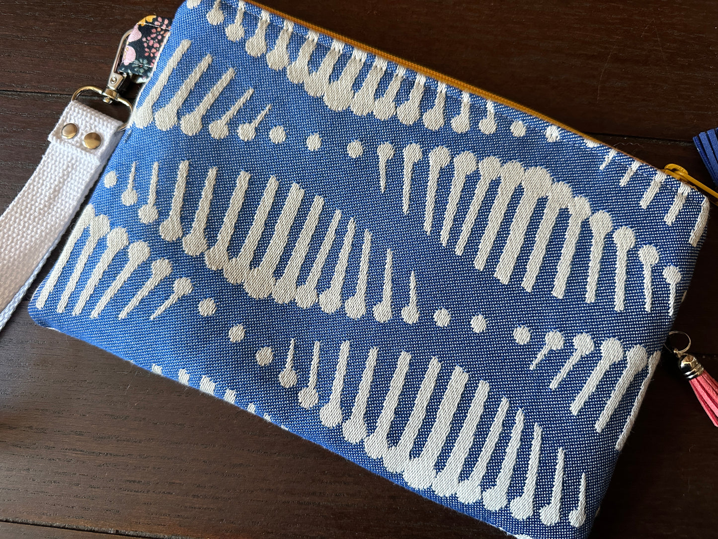 Gardening in my DNA Small Double Zipper Clutch and E-Reader Pouch