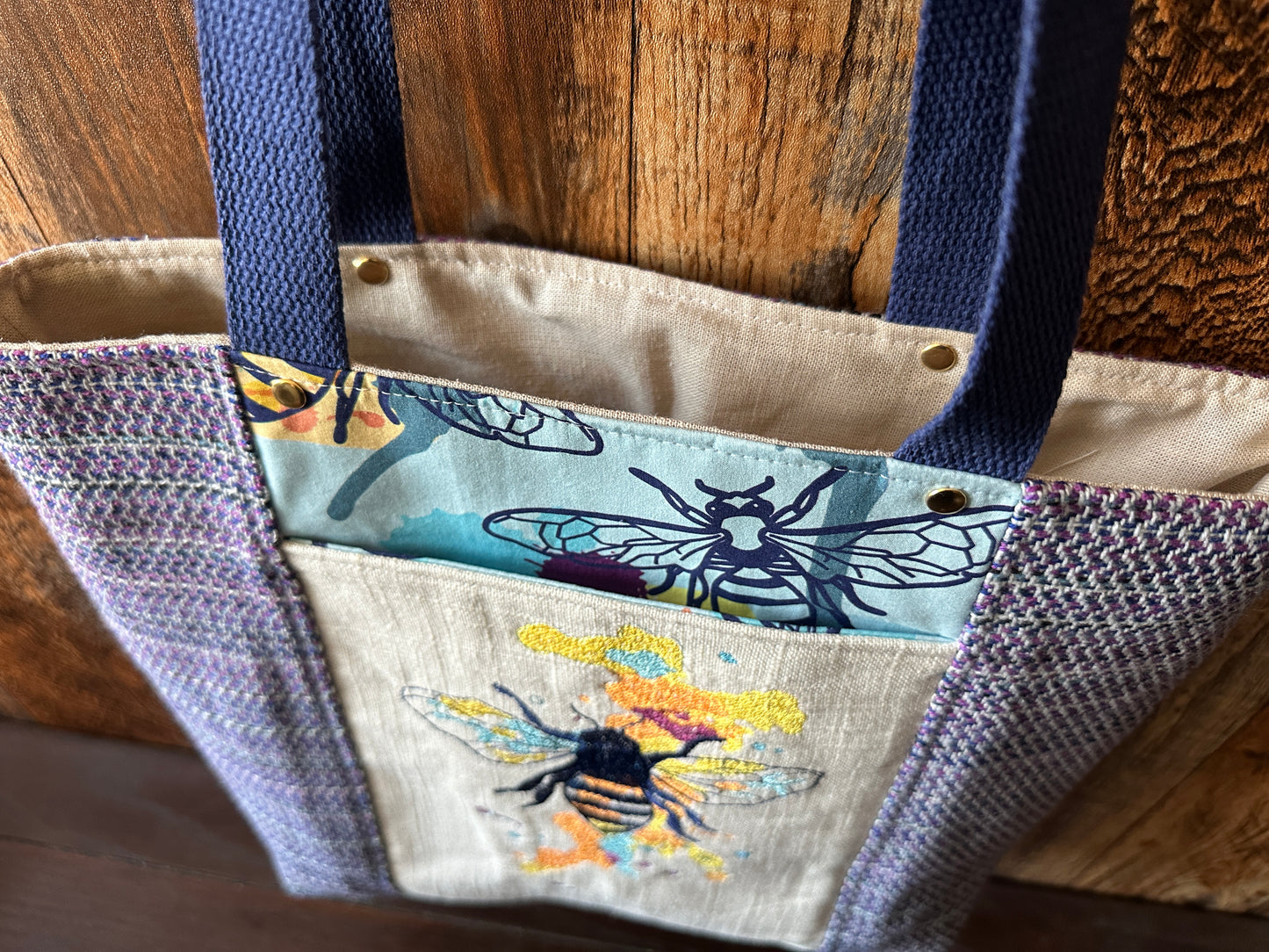 Buzzy Bees Tote/Book Bag