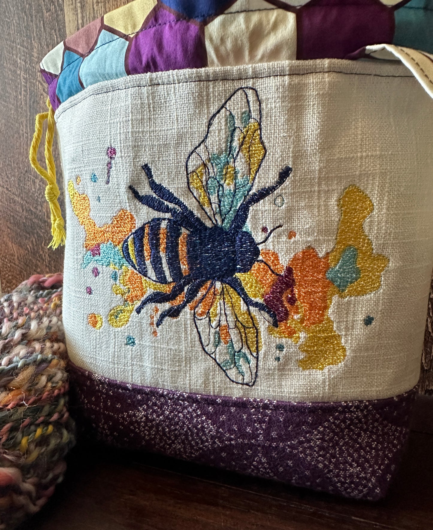 Buzzy Bees Small Project Bag
