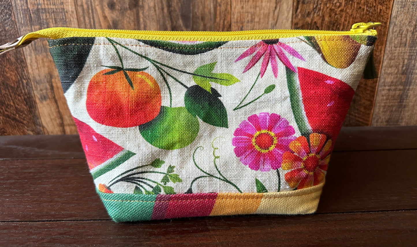 Summer Garden Small Open Wide Spindle Bag