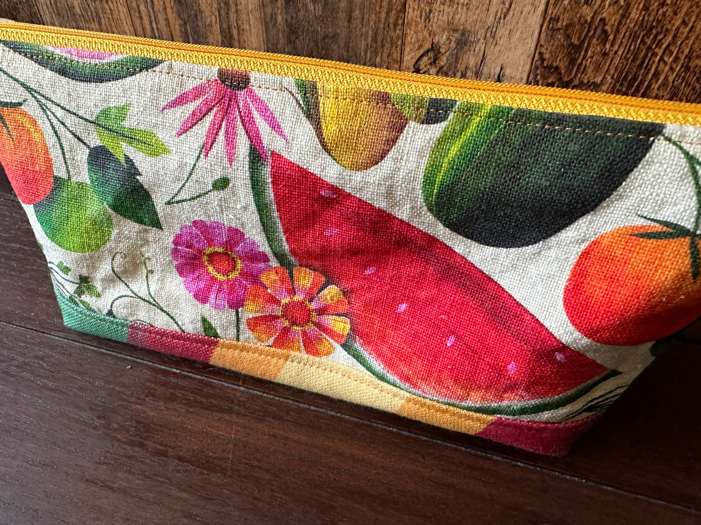 Summer Garden Large Open Wide Spindle Bag