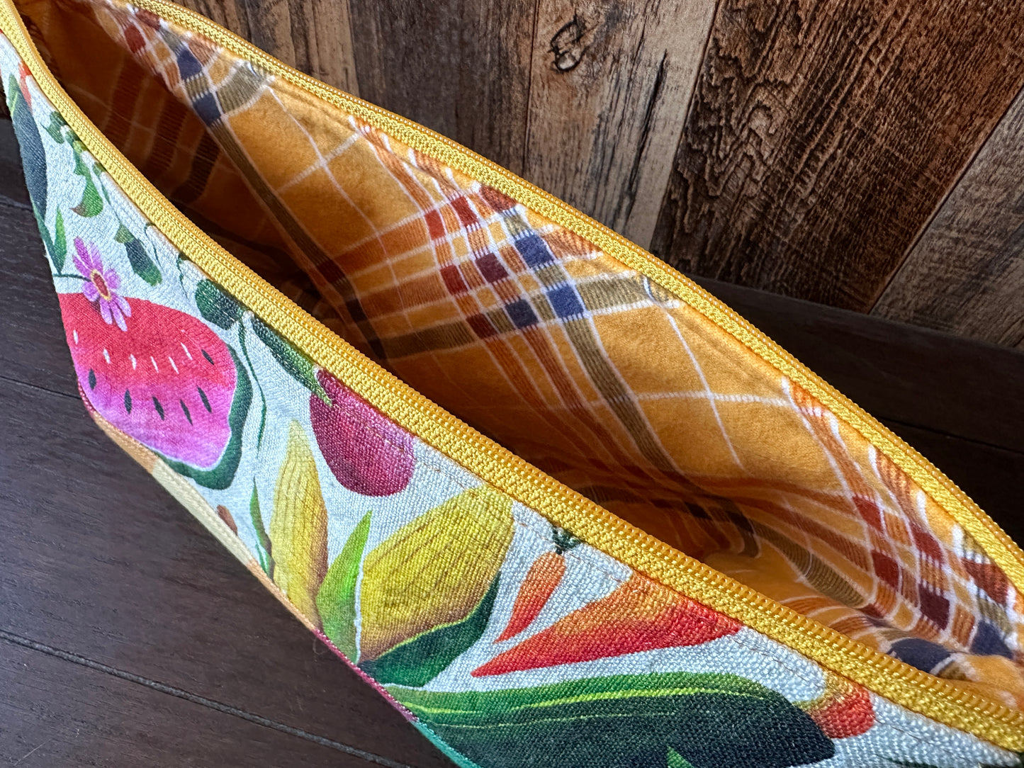 Summer Garden Large Open Wide Spindle Bag