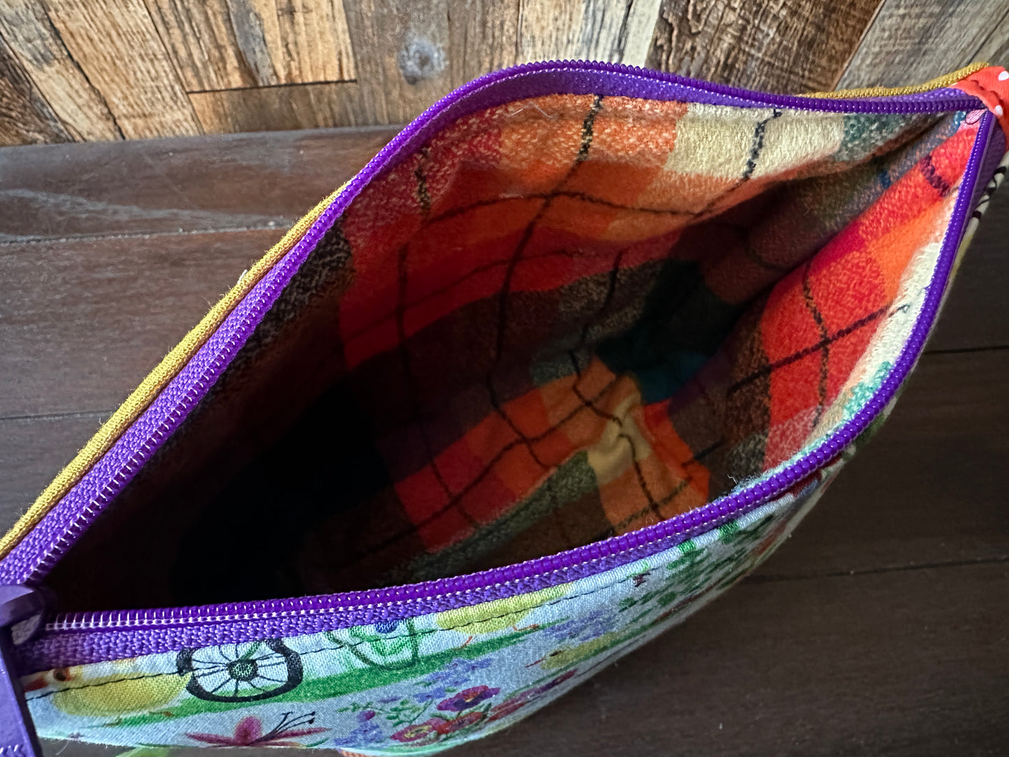 Runner Ducks Padded Project or Cosmetic Bag