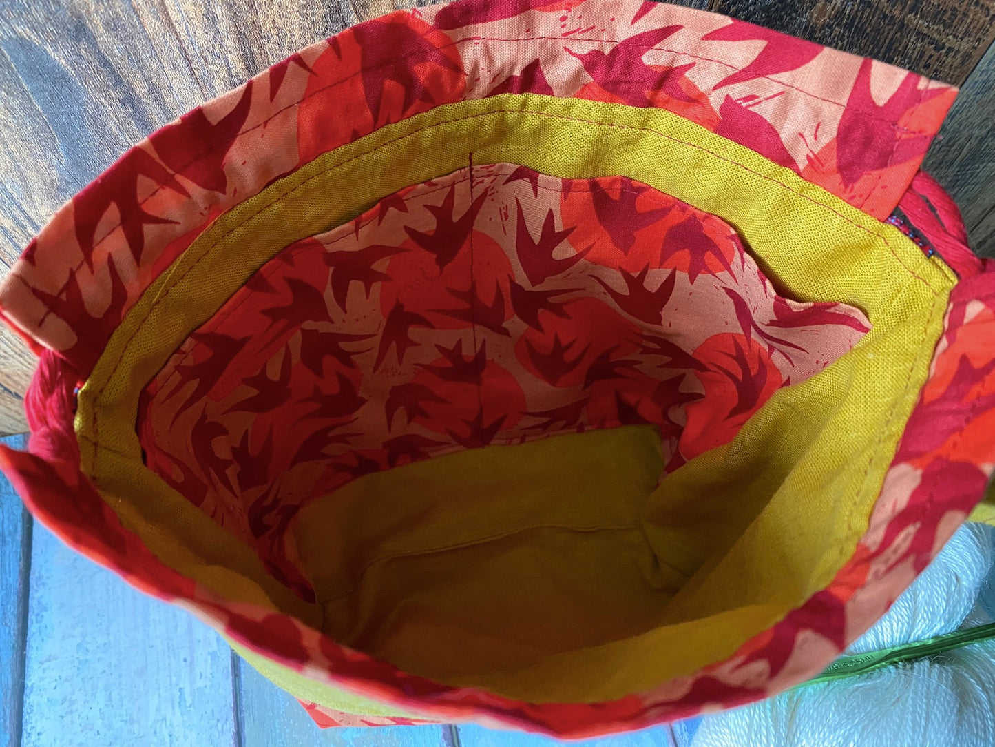 Starry Swallows Small Project Bag