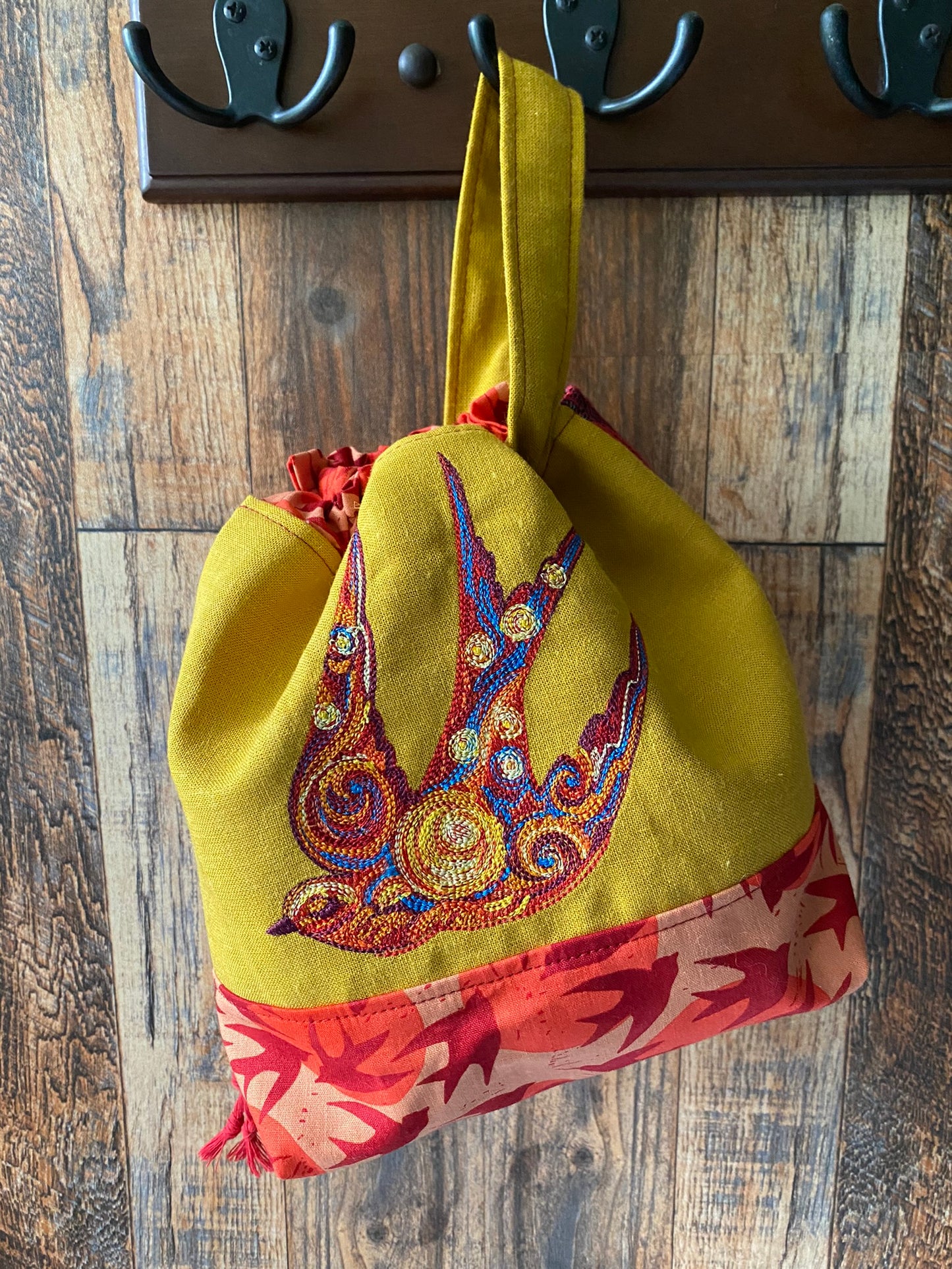 Starry Swallows Small Project Bag