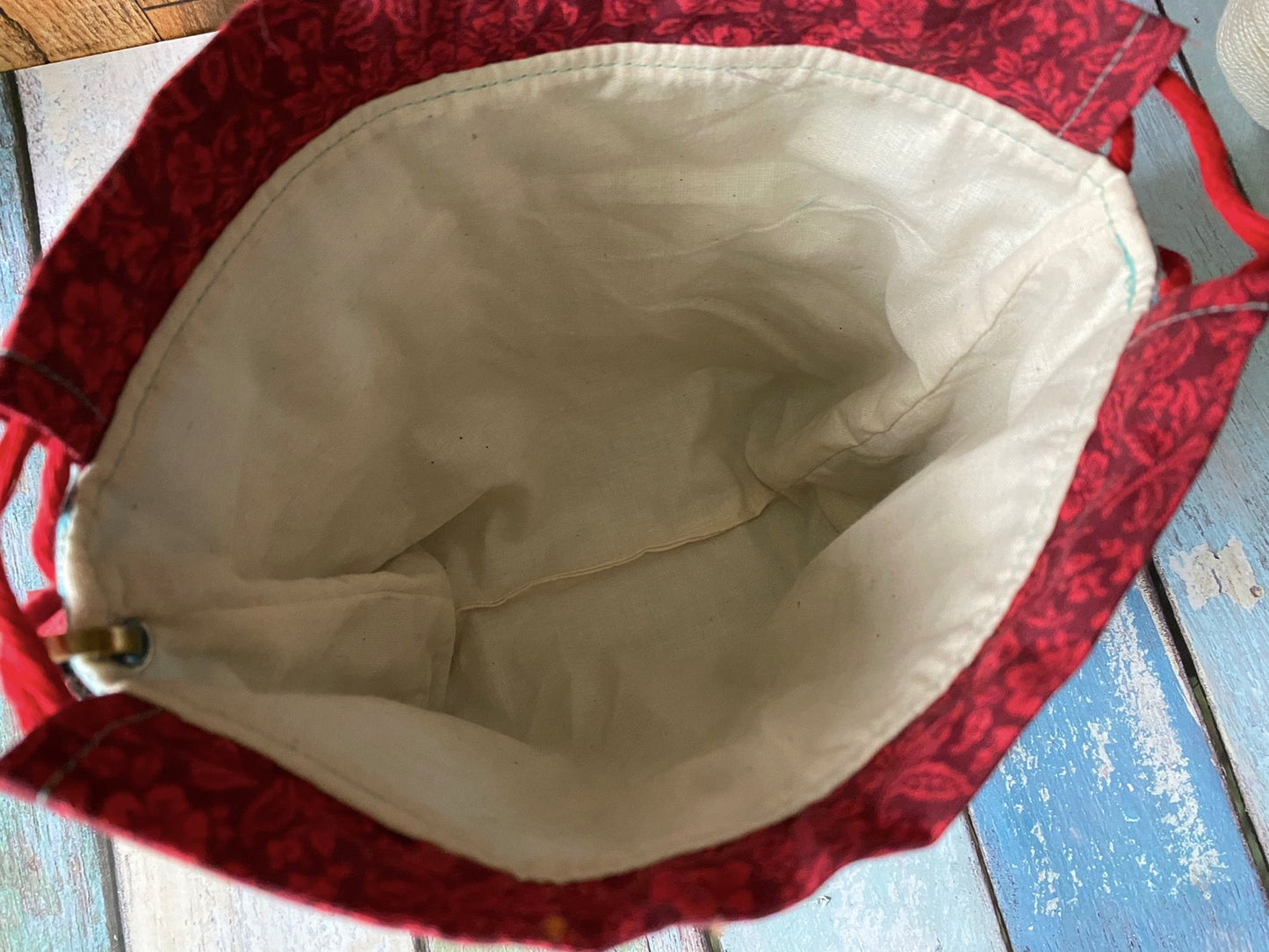 Meadow Bird Plenty O' Pockets Small Drawstring Pouch
