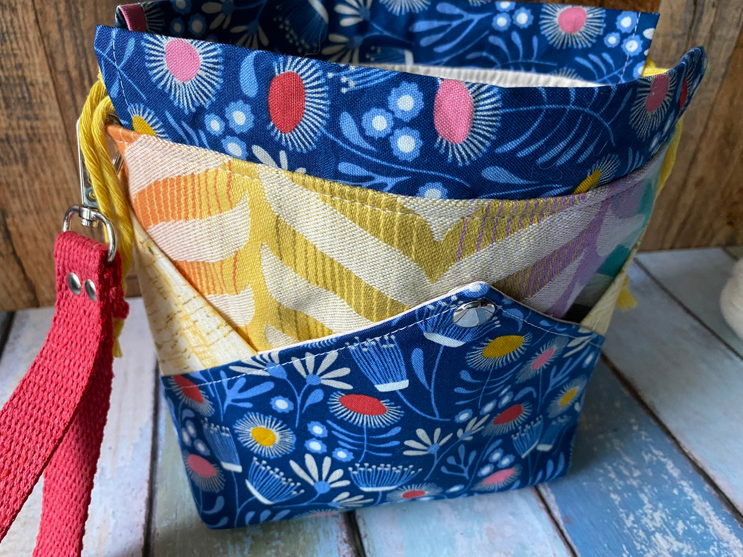Field Flowers Plenty O' Pockets Small Drawstring Pouch