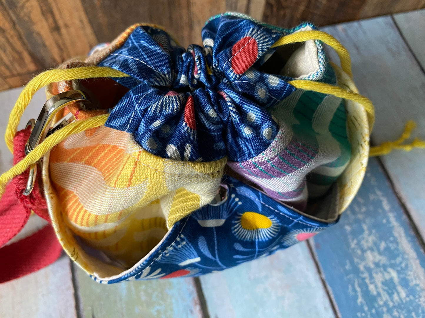 Field Flowers Plenty O' Pockets Small Drawstring Pouch