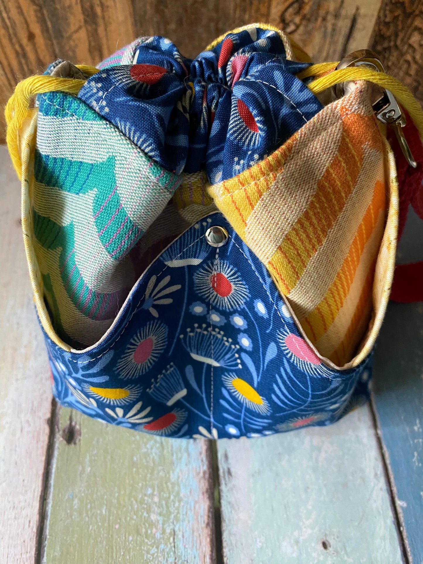 Field Flowers Plenty O' Pockets Small Drawstring Pouch
