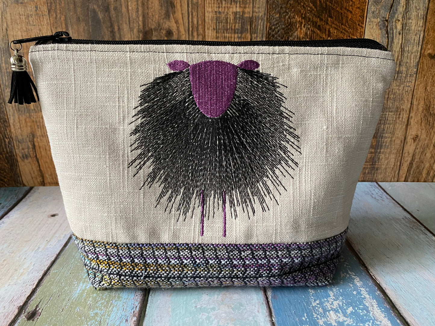 Black Sheep Project or Cosmetic Zipper Bag