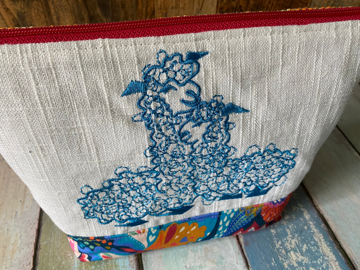 Llama Momma Project or Cosmetic Zipper Bag