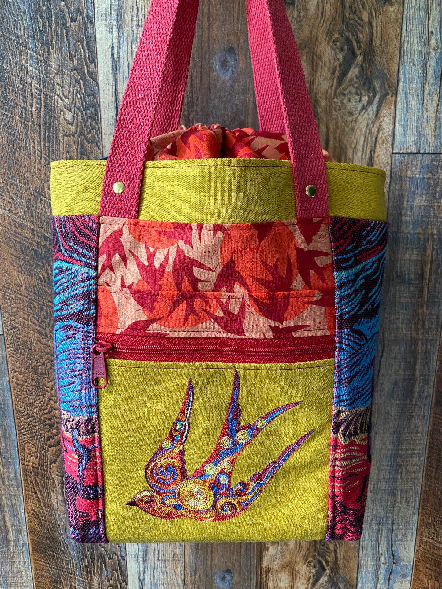 Starry Swallows Medium Firefly Project Bag