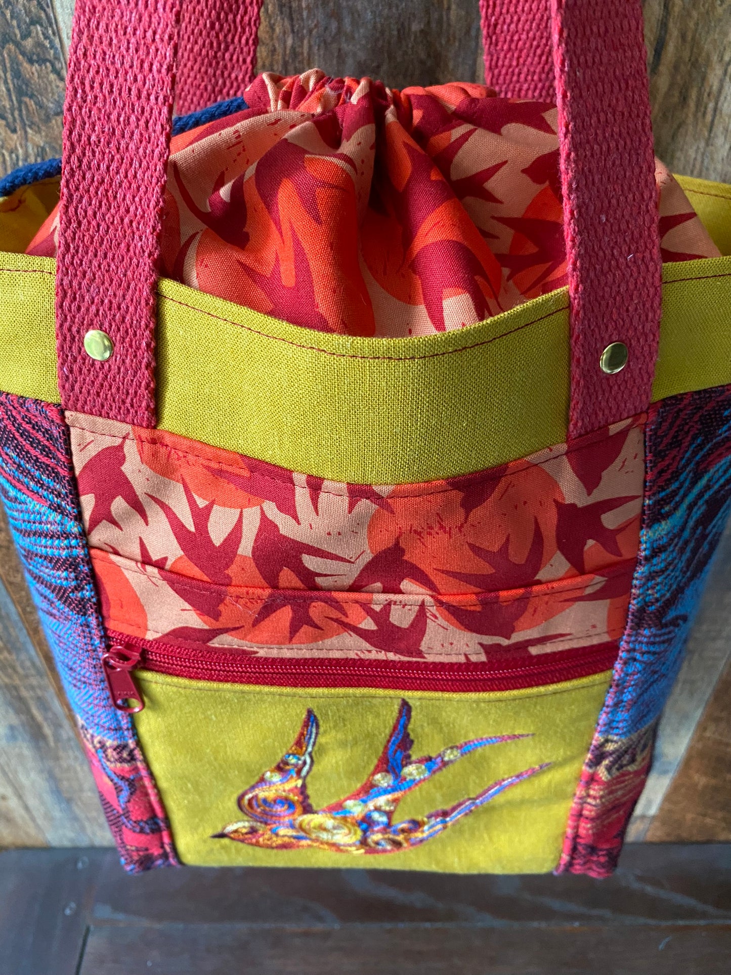 Starry Swallows Medium Firefly Project Bag