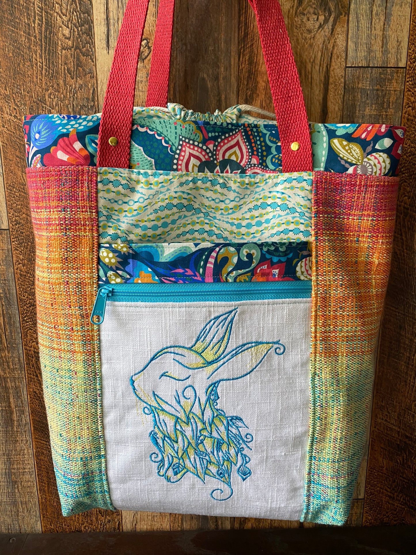 Leafy Rabbit Large Firefly Project Bag