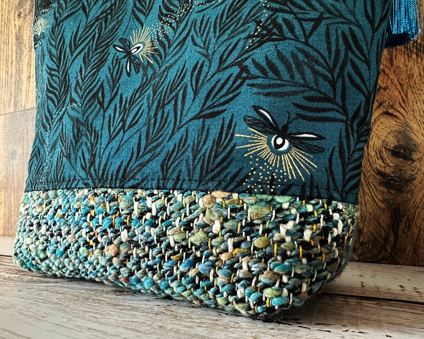 Lighting Bugs and Fireflies with Woven Alpaca Cosmetic or Zipper Bag