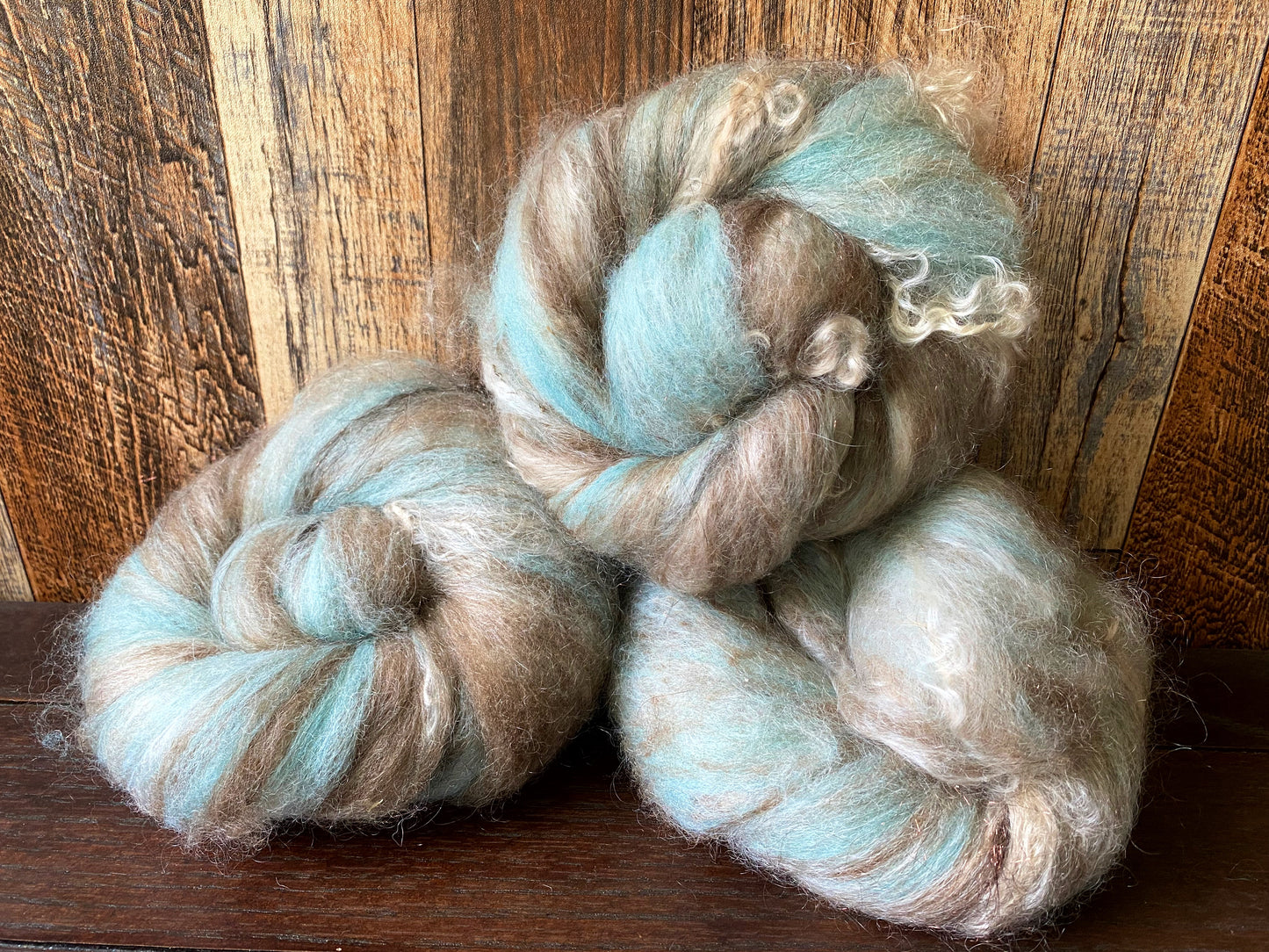 Kid Mohair, Merino, Alpaca, Art Batt for Spinning or Felting ~ Fresh Eggs Daily