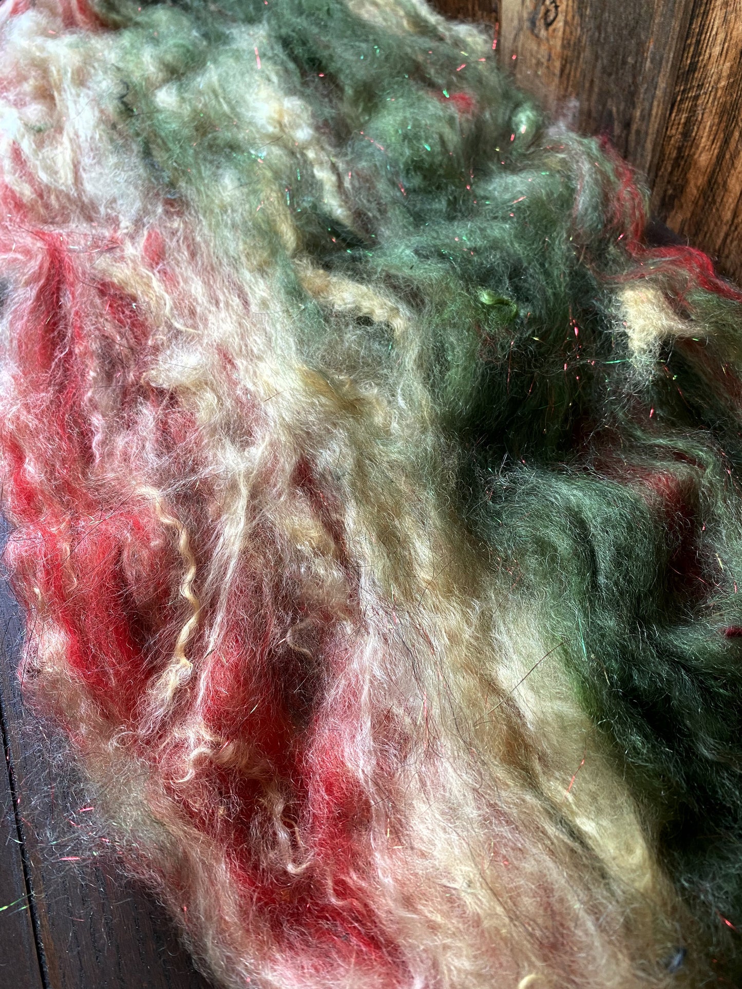 Mohair and Merino Art Batt for Spinning or Felting ~ The New Daiymo