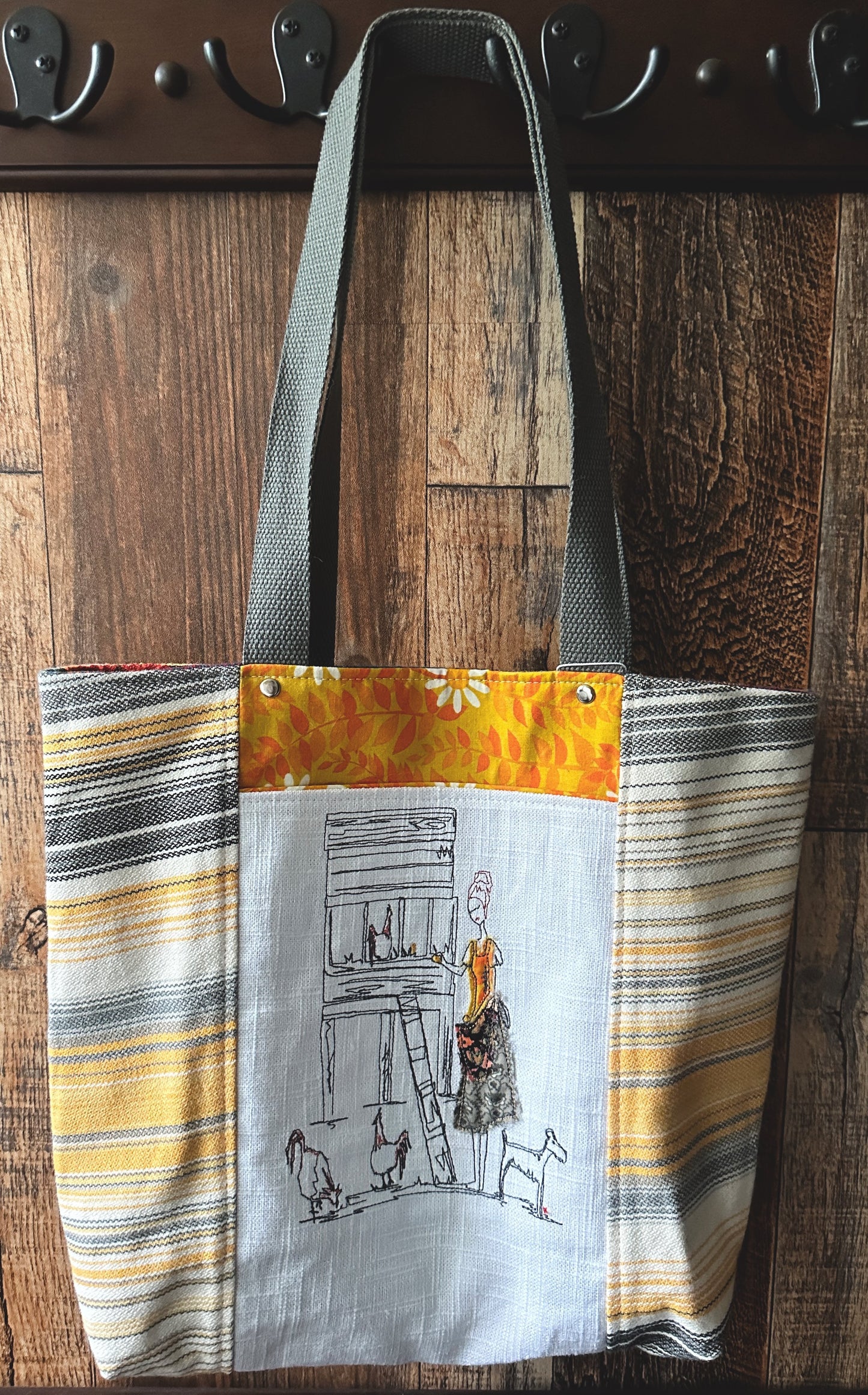 Chicken Lady Tote/Book Bag