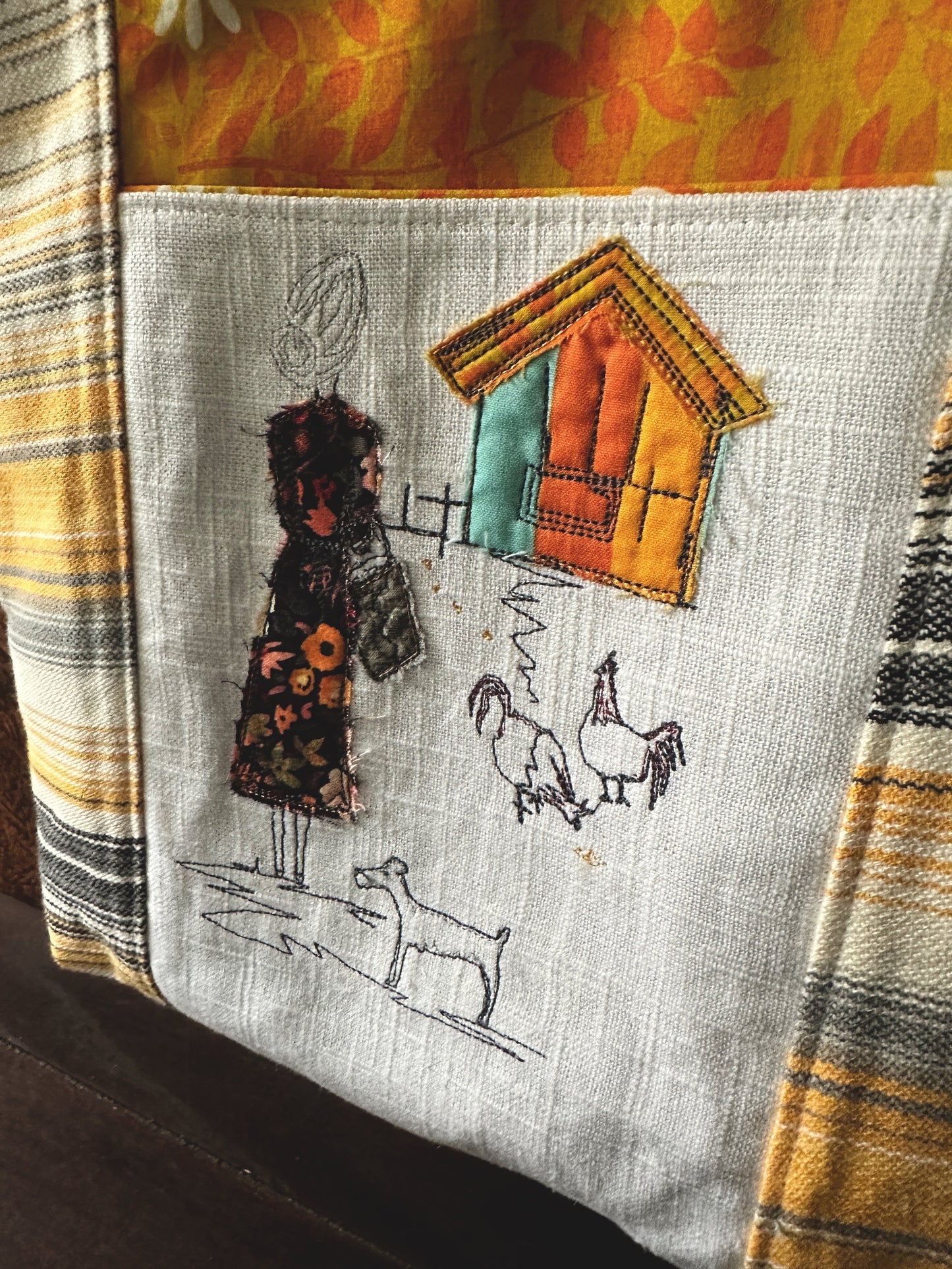 Chicken Lady Tote/Book Bag