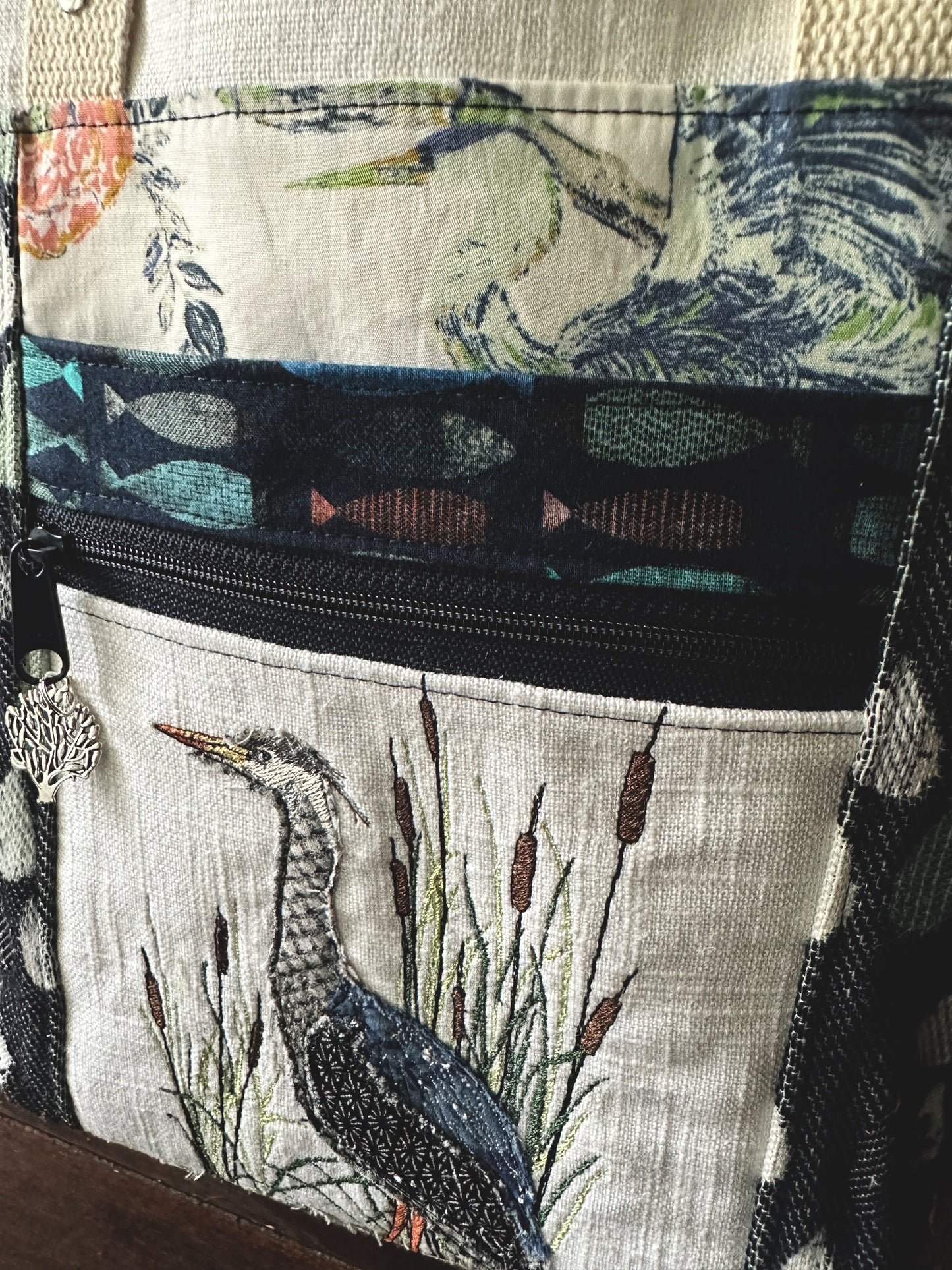 Great Blue Heron Medium Firefly Project Bag