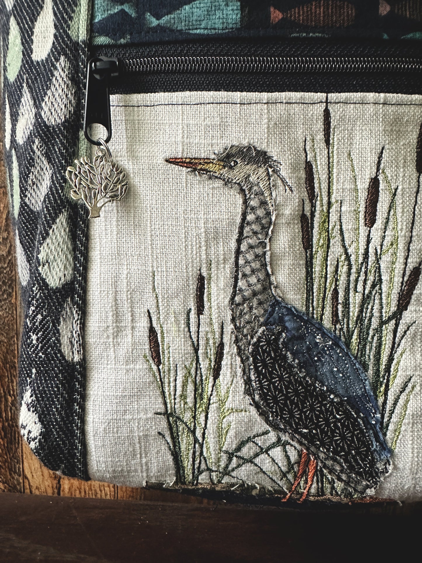 Great Blue Heron Medium Firefly Project Bag
