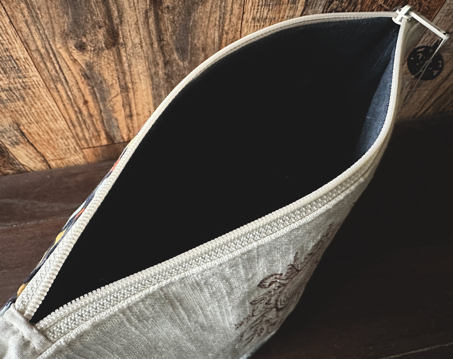 Nurse Log Medium Project or Cosmetic Zipper Bag