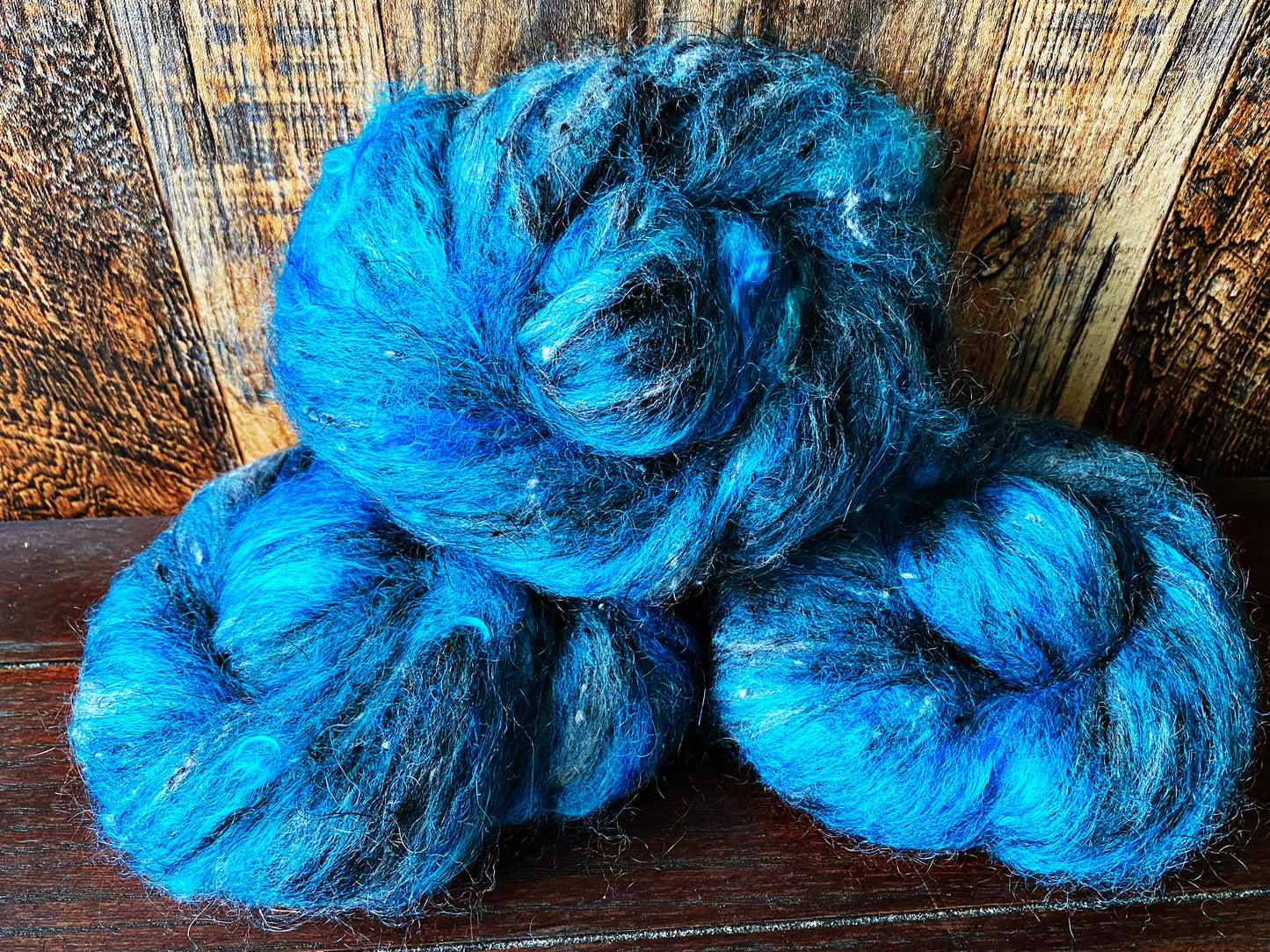 Magpie Art Batt for Spinning or Felting