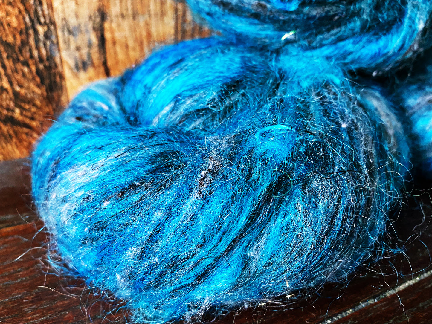 Magpie Art Batt for Spinning or Felting