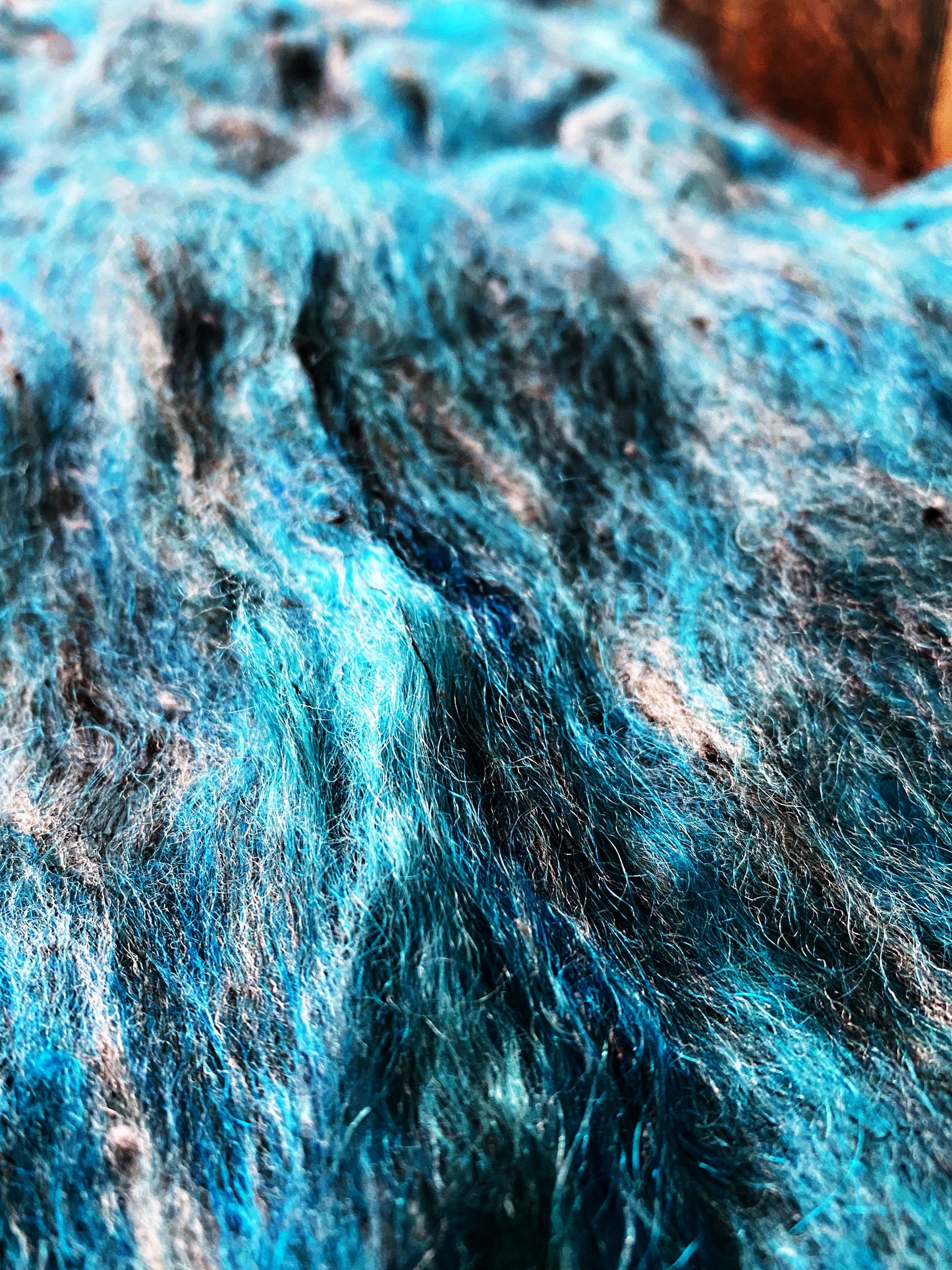 Magpie Art Batt for Spinning or Felting