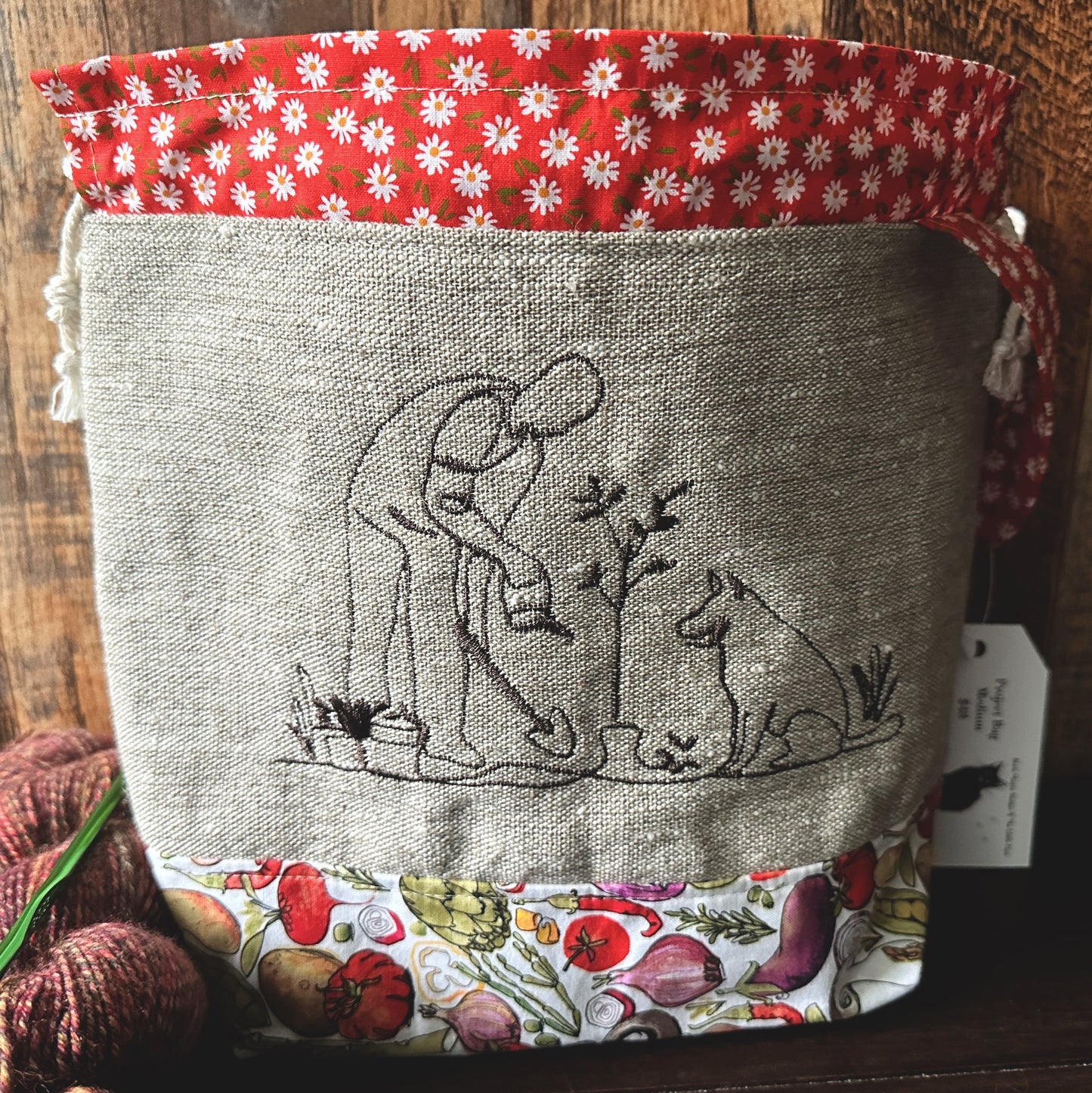 Gardening with my Dog Medium Project Bag