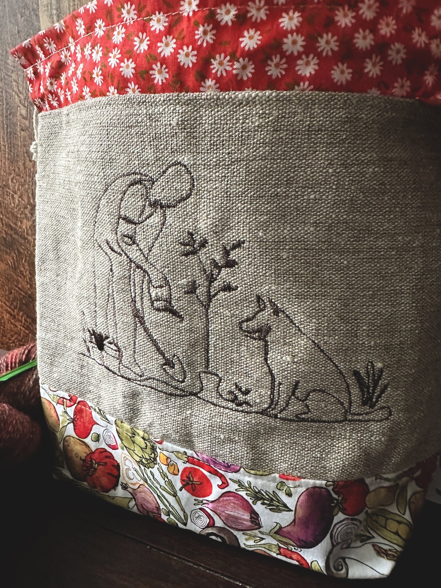 Gardening with my Dog Medium Project Bag