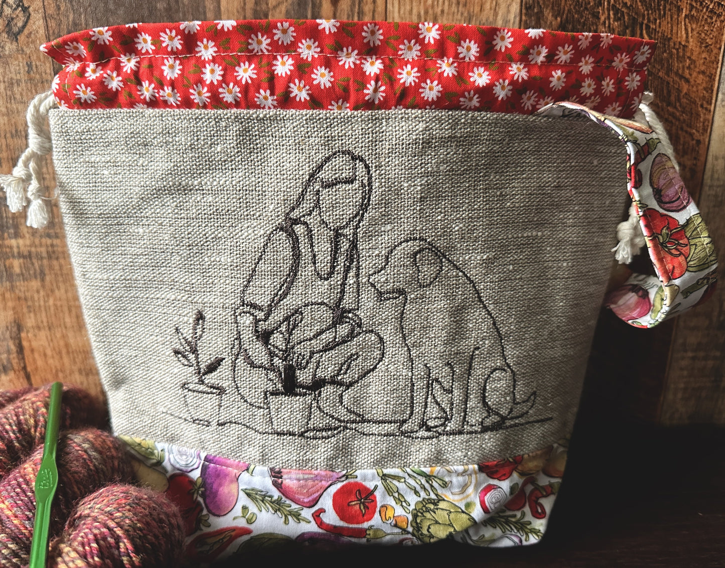Gardening with my Dog Small Project Bag